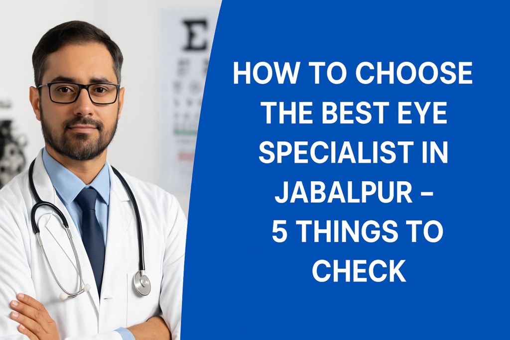 How to Choose the Best Eye Specialist in Jabalpur – 5 Things to Check
